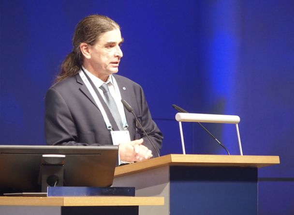 speaker on the stage